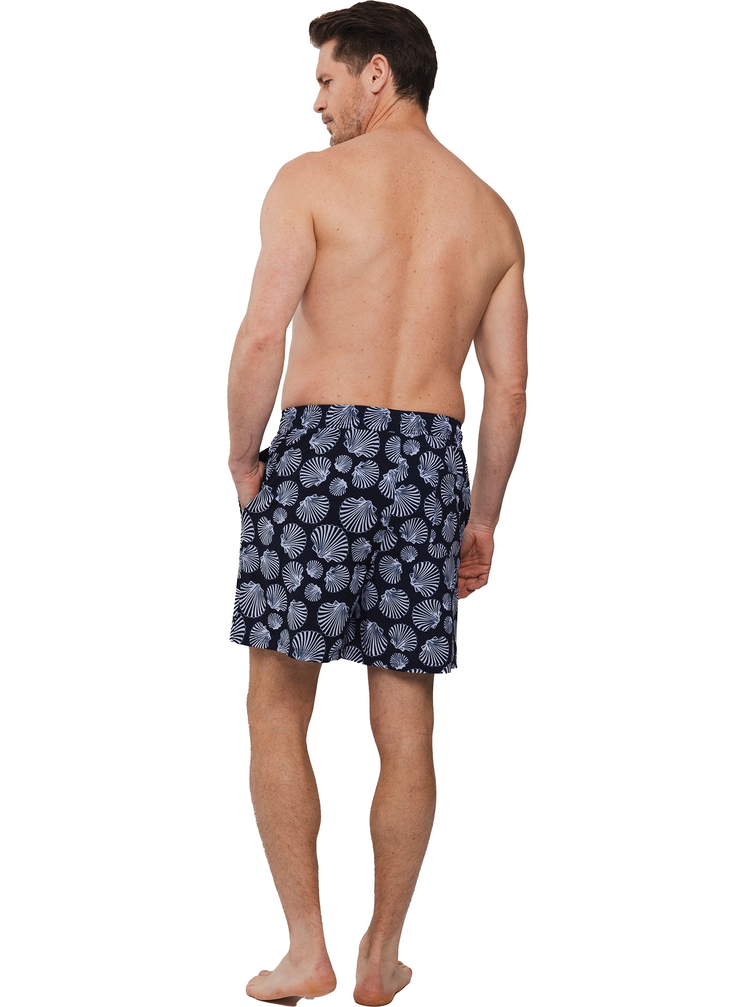 pastunette-sea-breeze-badeshorts-dunkelblau-muschelprint image 4