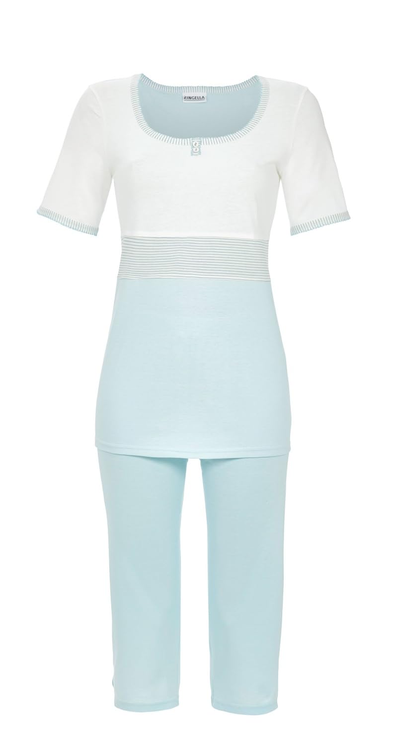 ringella-women-schlafanzug-capri-kurzarm-baumwolle-modal image 1
