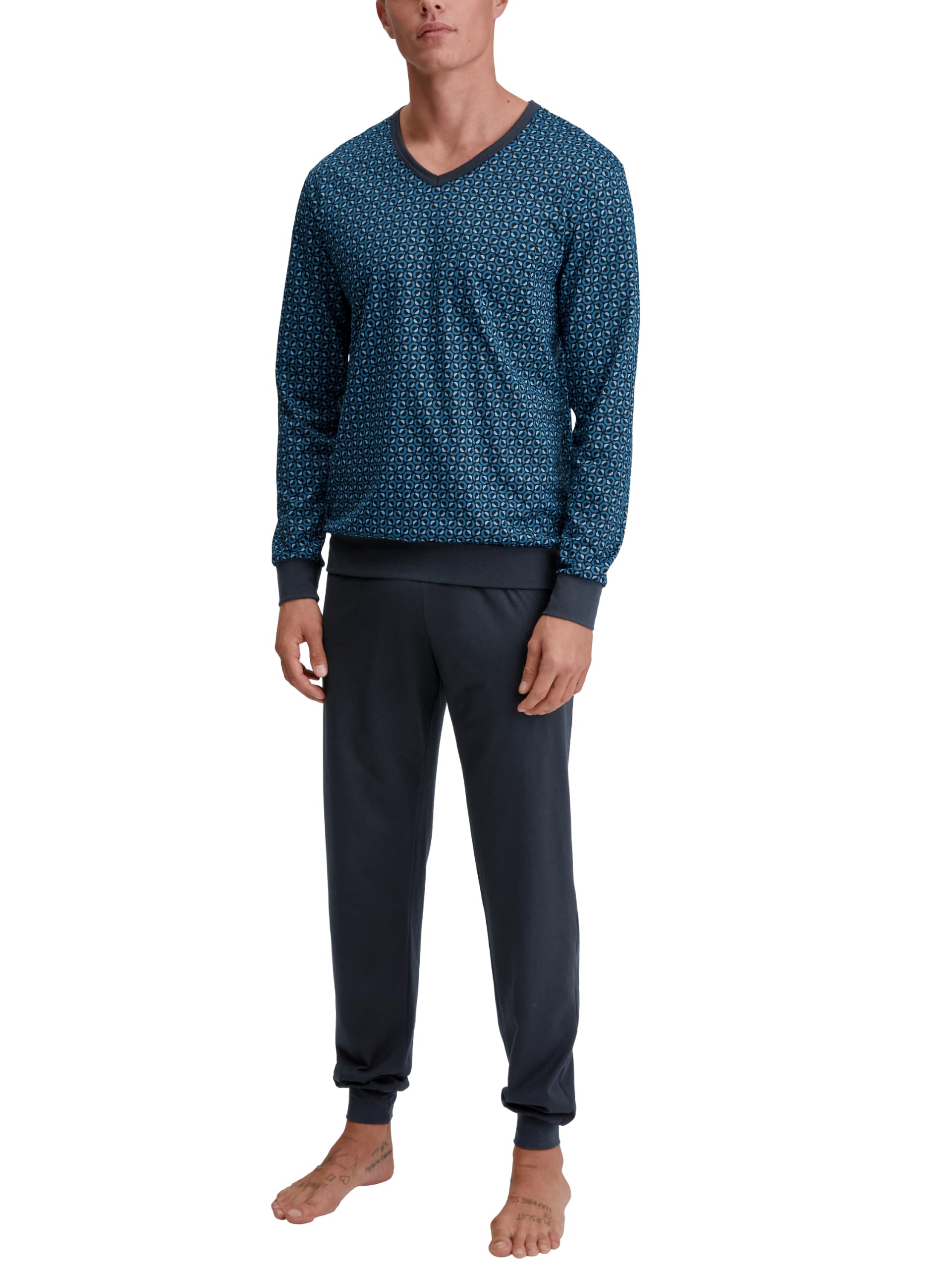 calida-relax-imprint-b-ndchen-pyjama-herren-mit-b-ndchen image 8