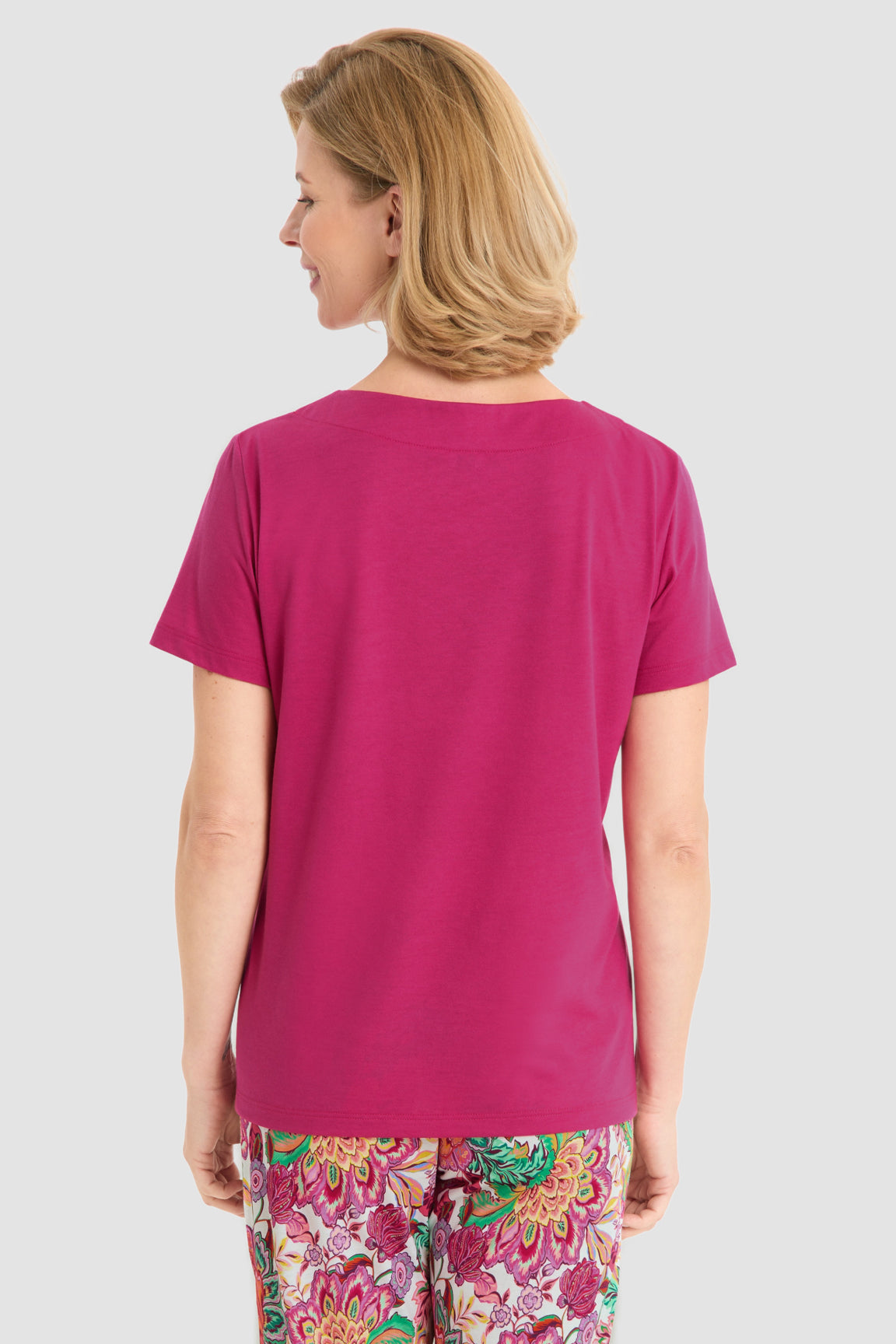 r-sch-be-happy-shirt-kurzarm-fuchsia-schlafshirt-baumwolle-modal image 3
