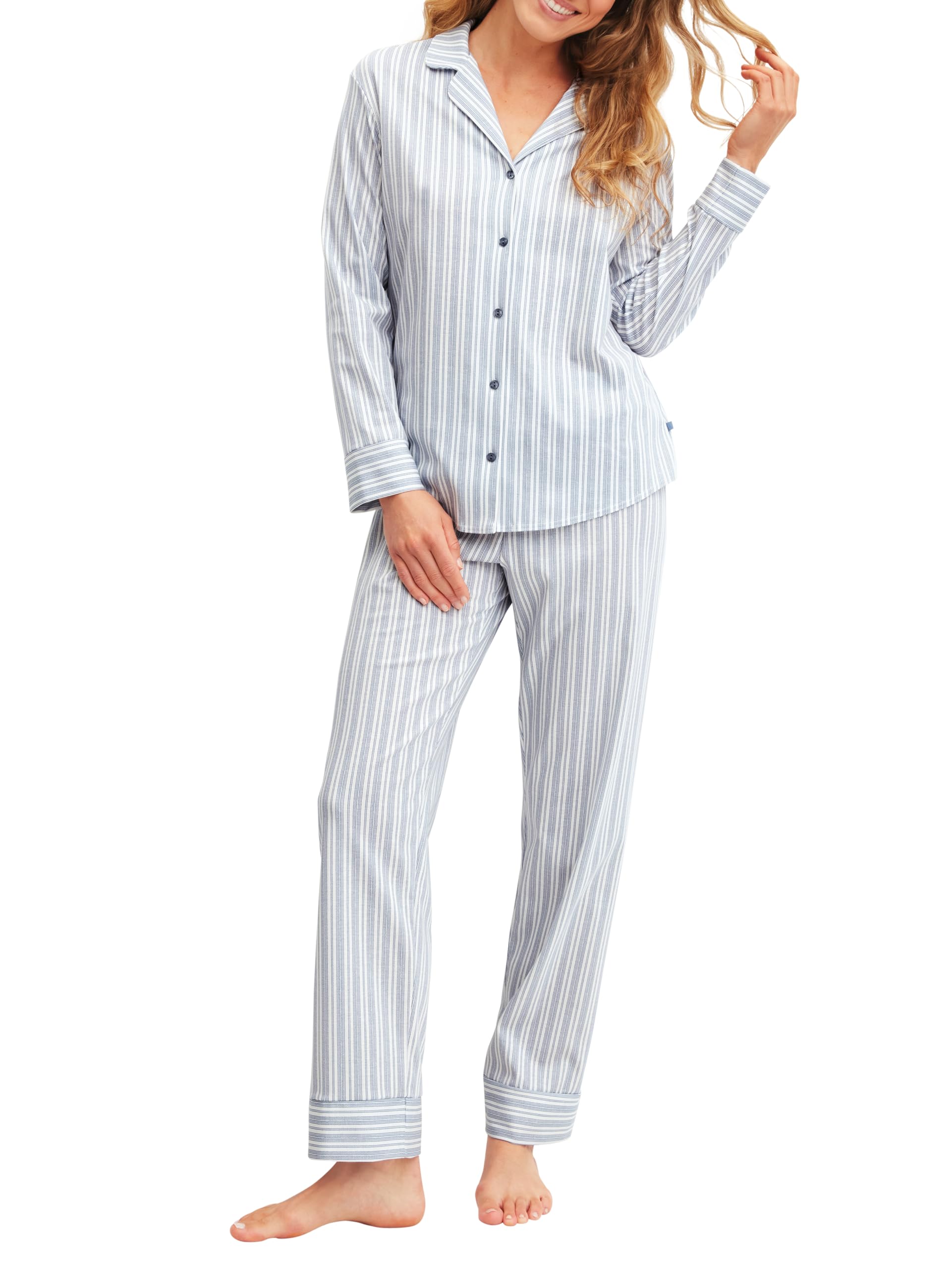 calida-favourites-dreams-damen-pyjama-44-46-striped-dreams image 1