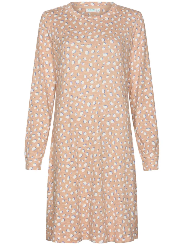 rebelle-cosy-frost-nachthemd-beige-langarm-warm-fleece image 1