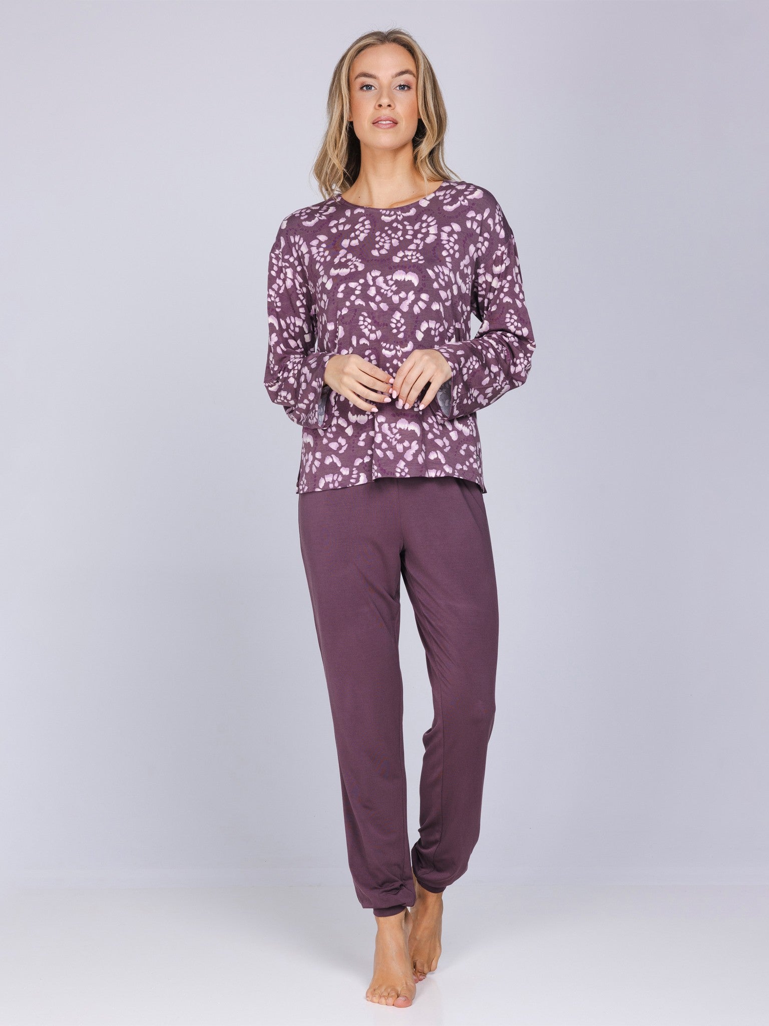 pastunette-premium-mystic-pyjama-lila-modal-langarm image 4