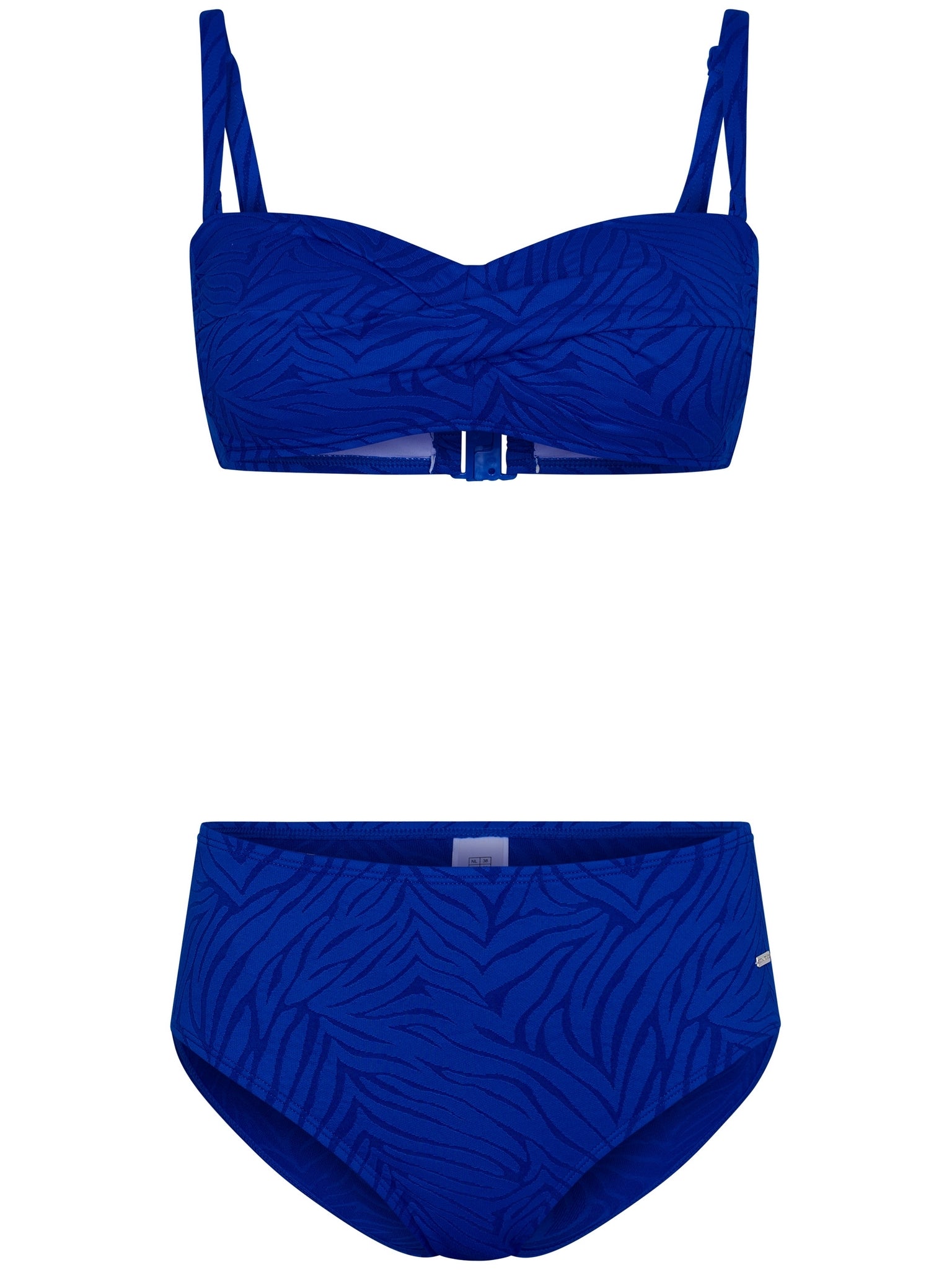 pastunette-cobalt-sea-bikini-bl-tterprint-blau-mit-soft-cups image 1