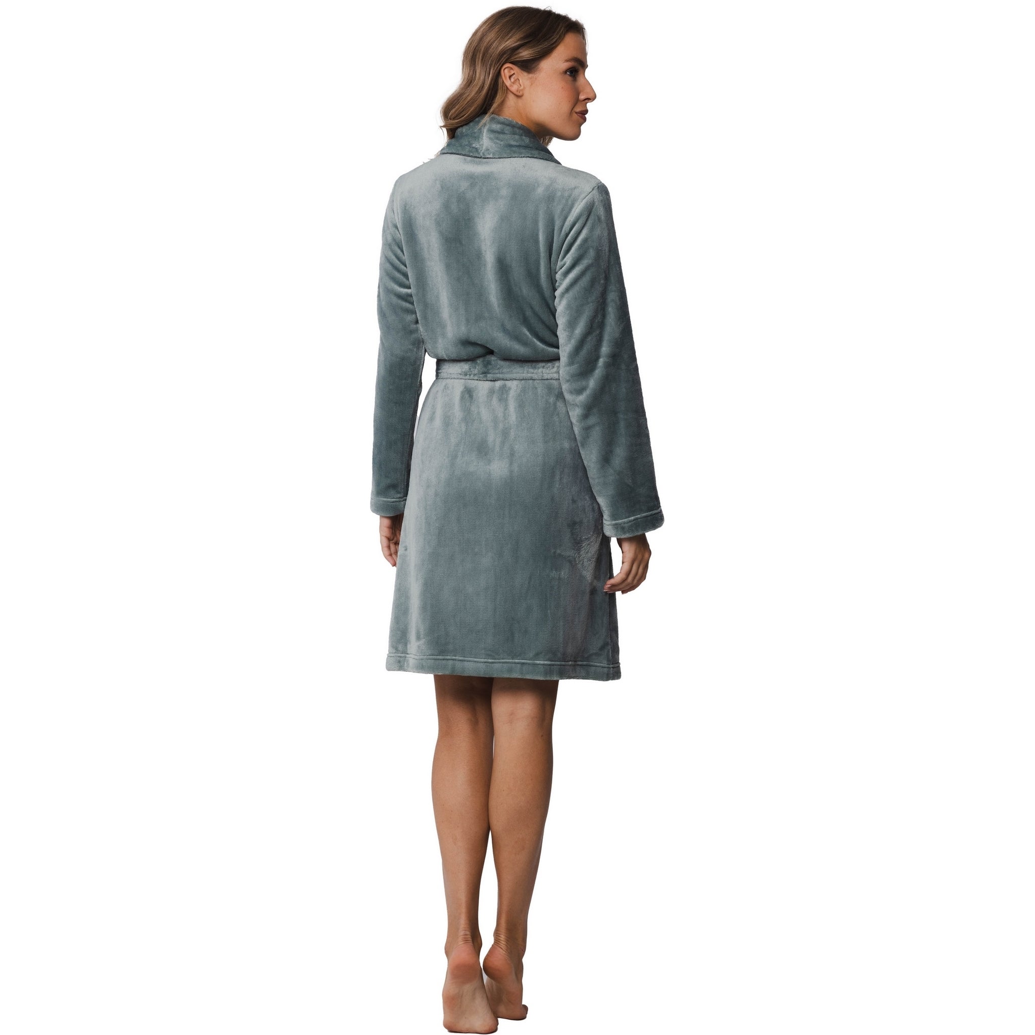 pastunette-mellow-bademantel-gr-n-fleece-mit-schalkragen image 3