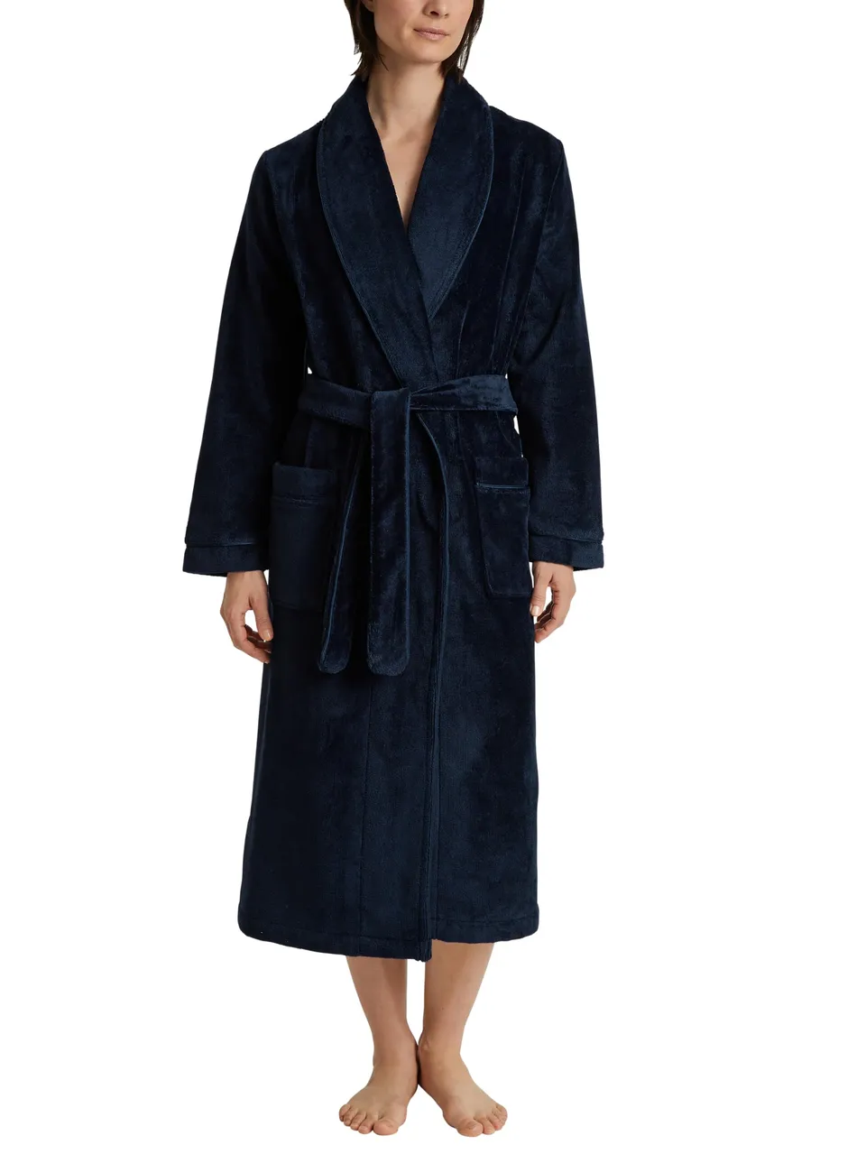 calida-cosy-shower-bademantel-damen-frottee-blau image 1