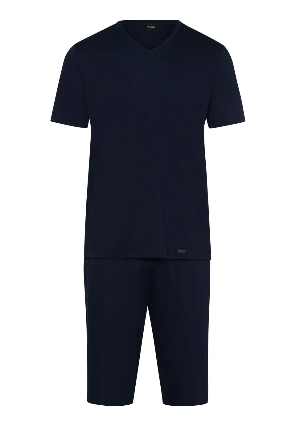 hanro-night-selection-s-slv-pyjama-set-deep-navy-baumwolle image 1