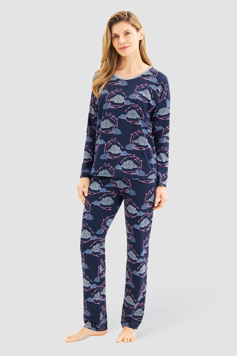 r-sch-be-happy-shirt-langarm-blau-mit-wolkenprint image 4