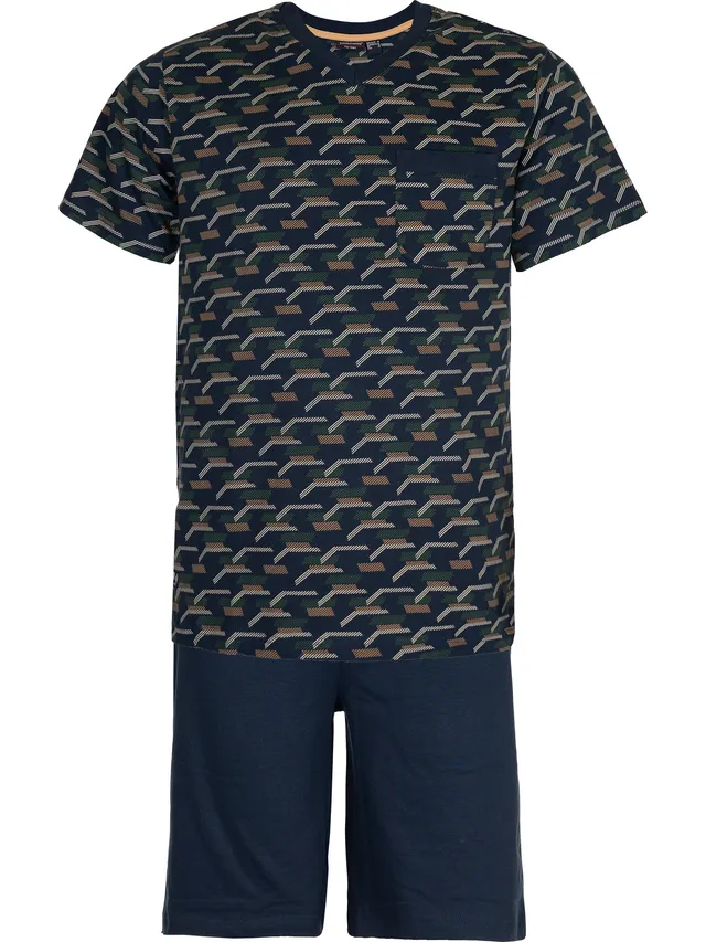 pastunette-shortama-blau-kurzpyjama-baumwolle-gro-e-gr-en image 1