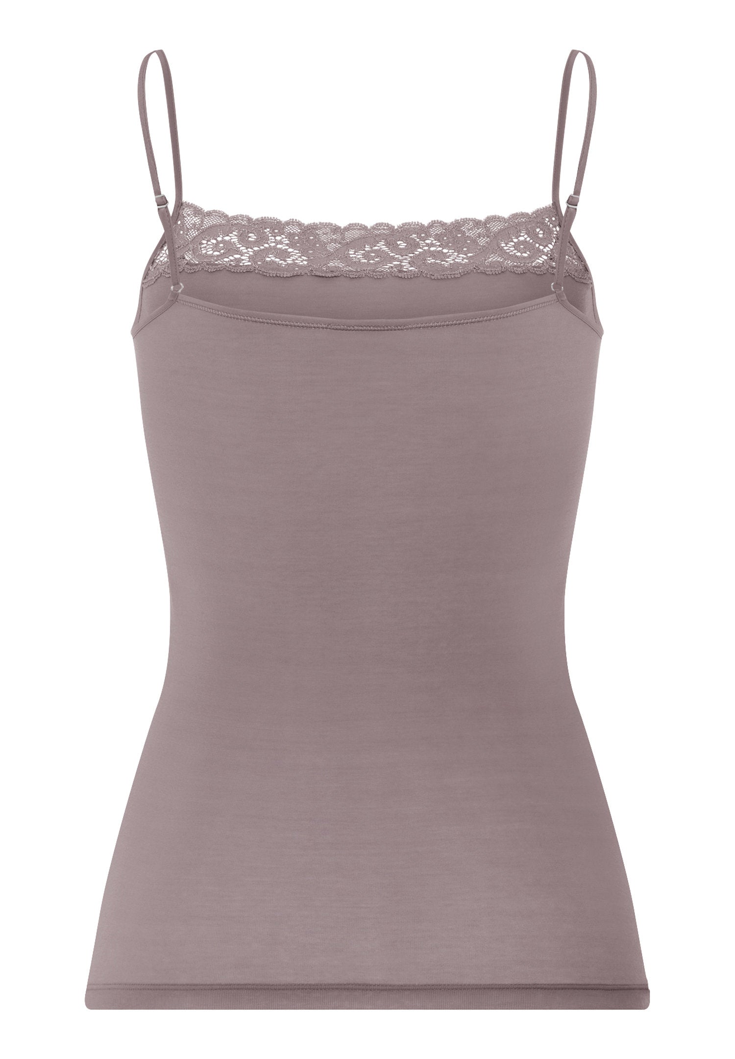 hanro-moments-spaghetti-top-stormy-rose-baumwolle image 3