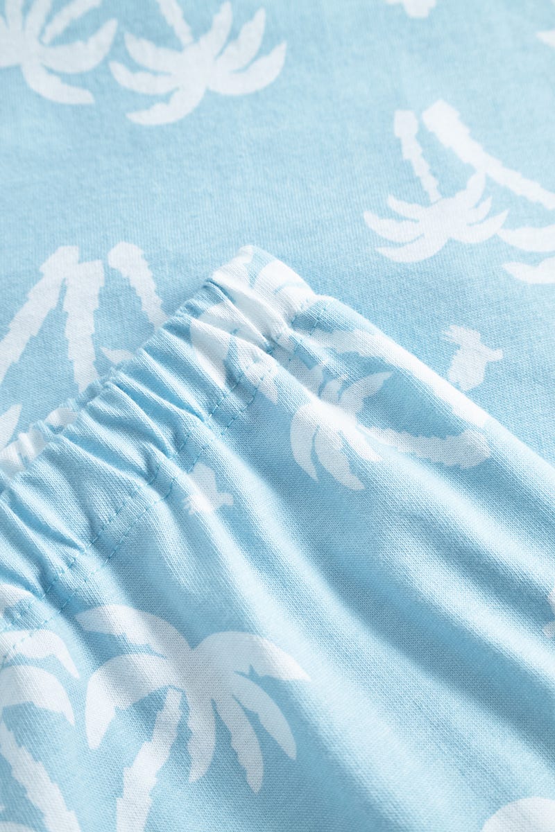 r-sch-be-happy-palmendruck-7-8-pyjama-blau-baumwolle image 6