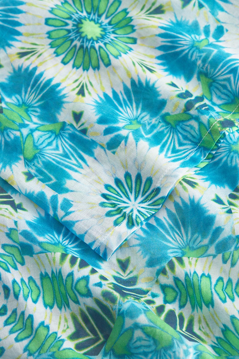 r-sch-be-happy-pyjama-kurz-shorty-t-rkis-batik-100-baumwolle image 5
