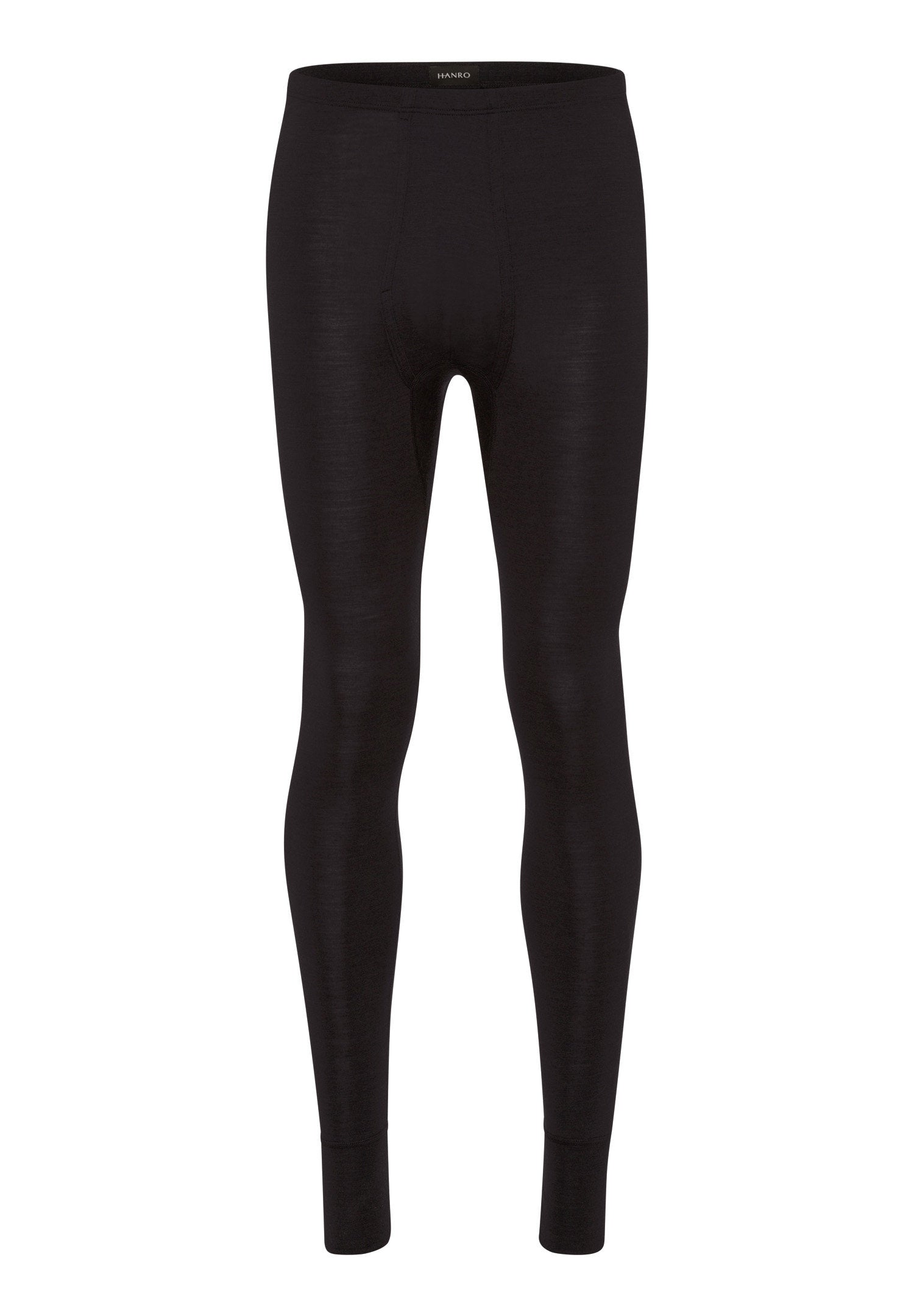 hanro-woolen-silk-longlegs-anthrazit-herren-merinowolle image 1
