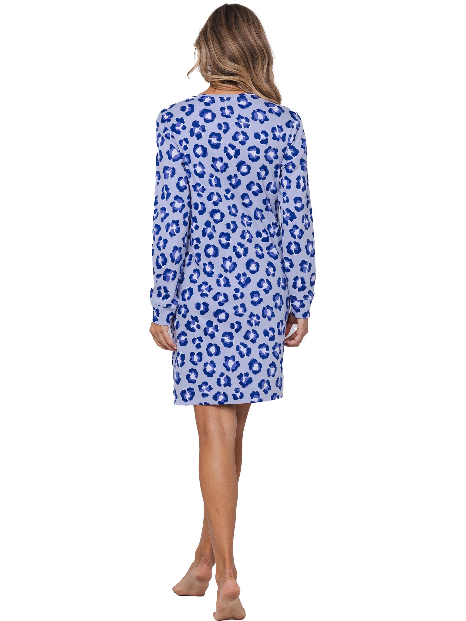 rebelle-leopard-lilac-nachthemd-lila-animal-langarm-baumwolle image 3