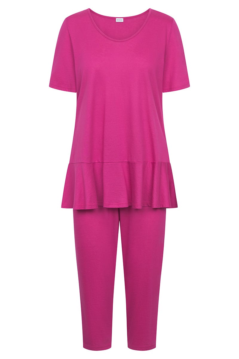 r-sch-be-happy-3-4-pyjama-sch-chendetail-schlafanzug-pink image 2