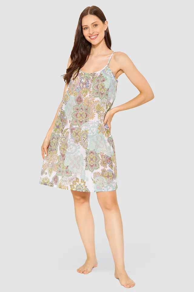 r-sch-be-happy-nachthemd-knielang-negligee-mehrfarbig-oriental image 1