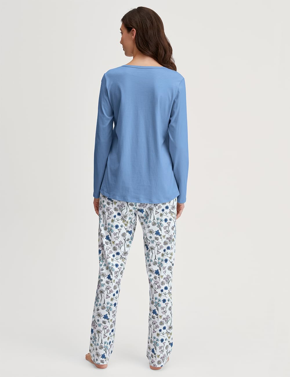 calida-cotton-special-pyjamaset-damen-riviera-blue image 3
