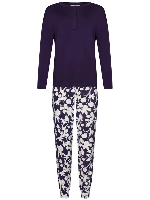 pastunette-premium-dark-orchid-pyjama-lila-ecovero-langarm image 1