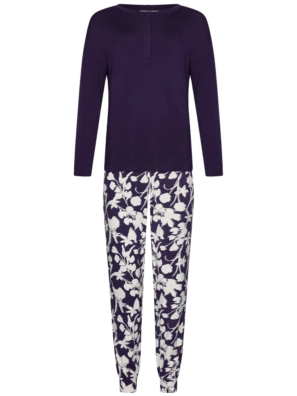pastunette-premium-dark-orchid-pyjama-lila-ecovero-langarm image 1