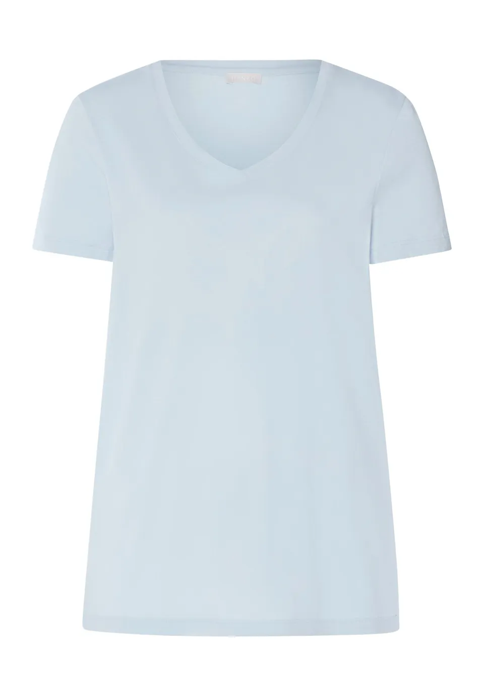 hanro-sleep-lounge-shirt-watery-blue-kurzarm-modal image 1