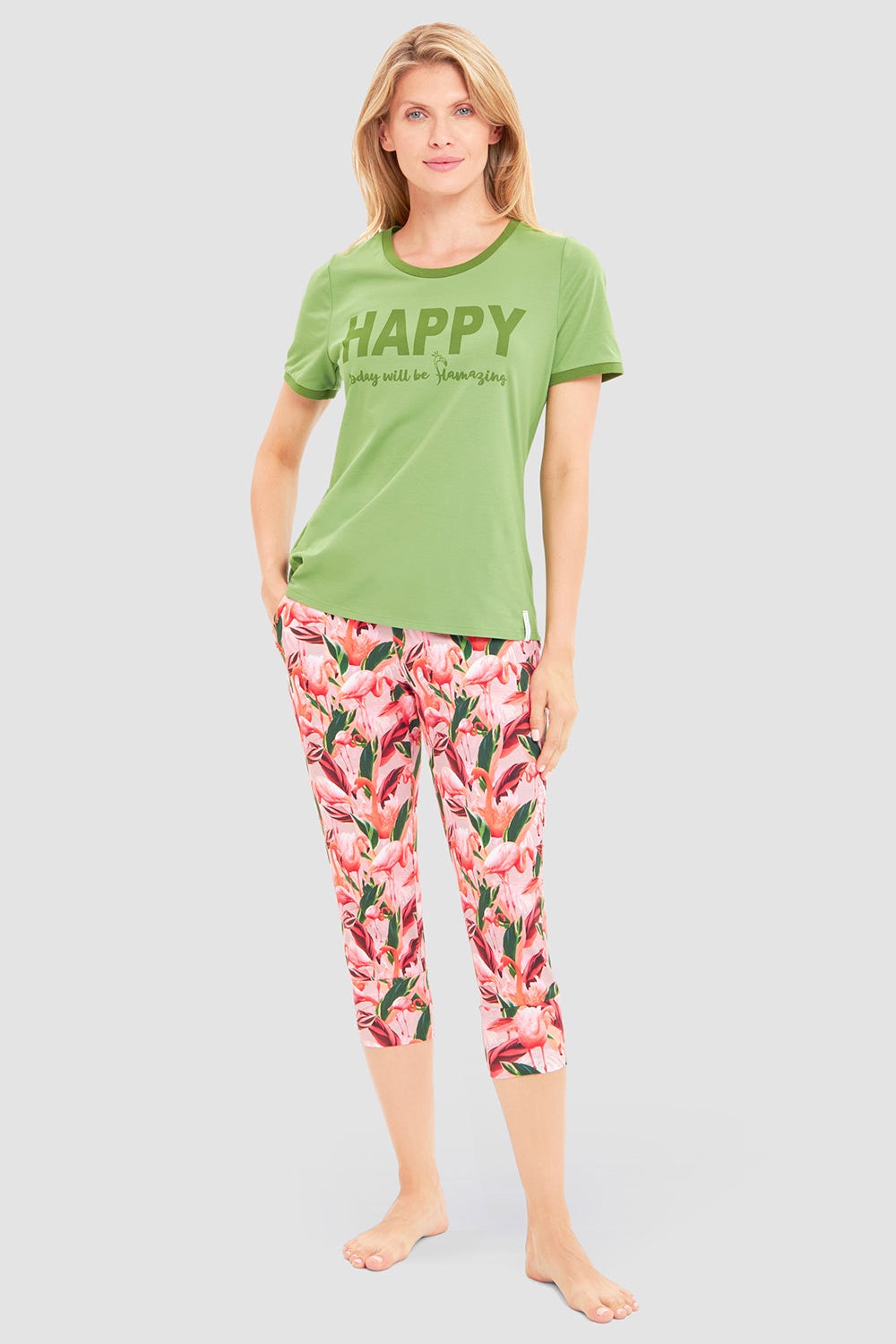 r-sch-be-happy-3-4-hose-capri-pink-flamino-druck image 4