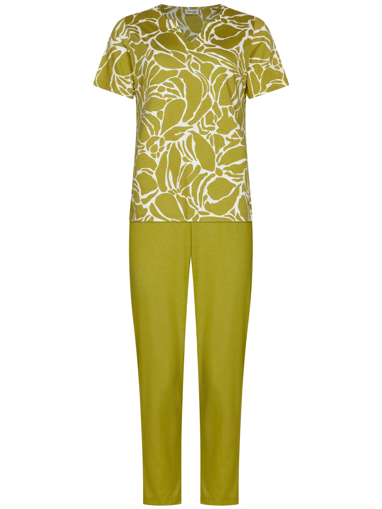 pastunette-premium-sublime-pyjama-gr-n-baumwolle-modal-blumen image 1