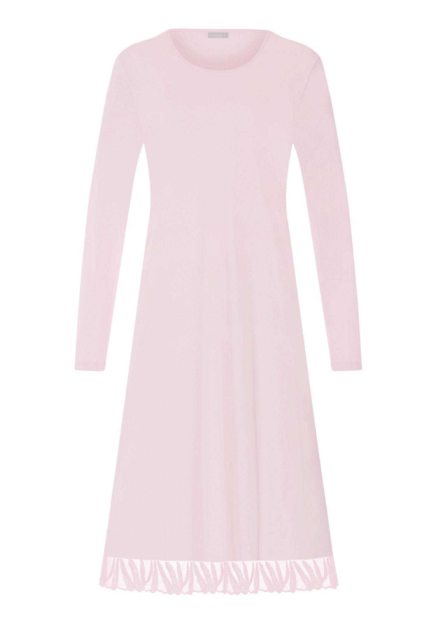 hanro-rosaria-nachthemd-110cm-langarm-rose-bath-baumwolle image 1