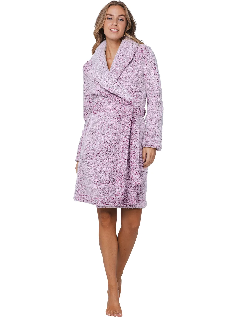 pastunette-rebelle-cin-cin-bademantel-dunkelrosa-sherpa-fleece image 1
