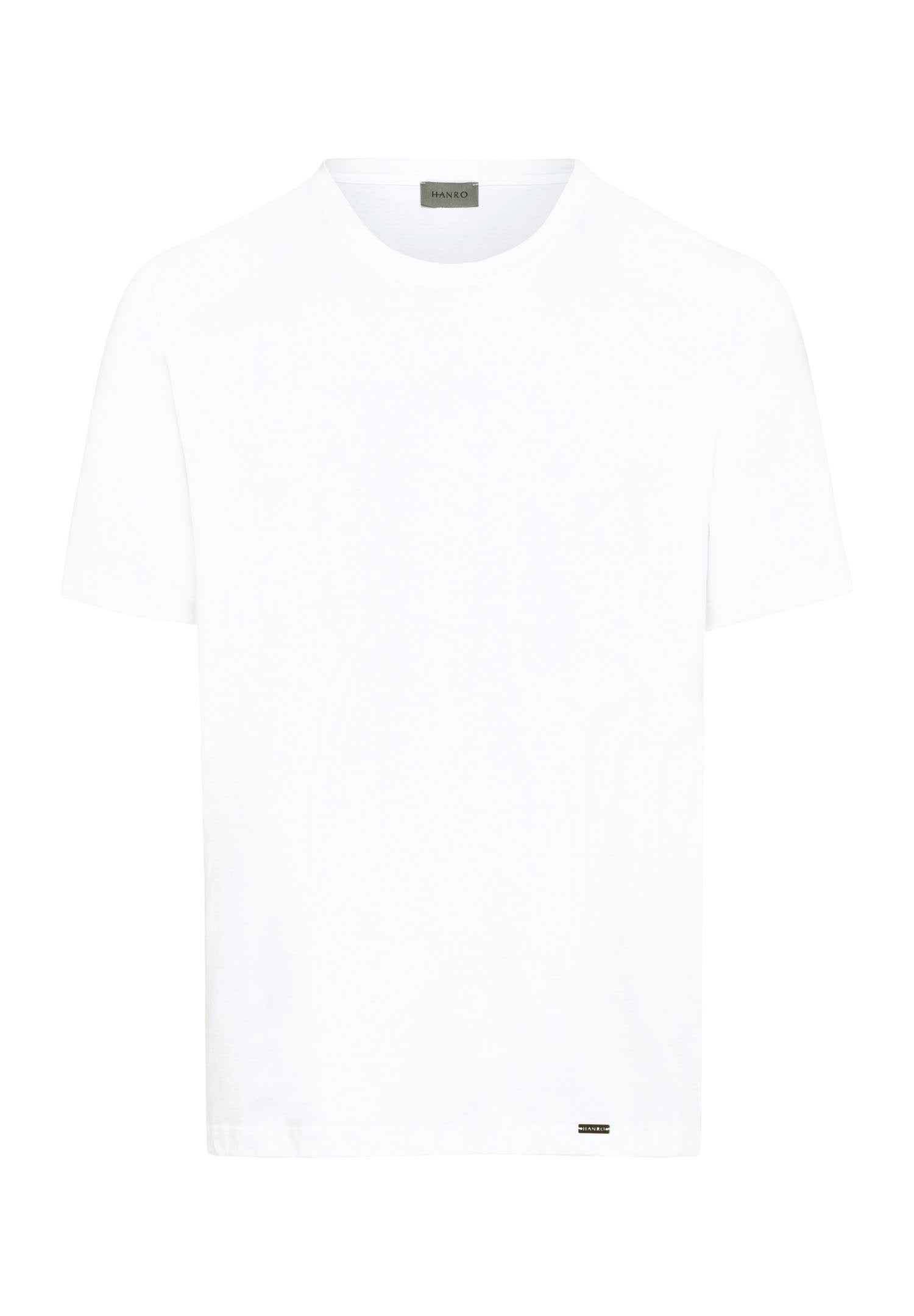 hanro-living-shirts-t-shirt-herren-wei-kurzarm-baumwolle image 1