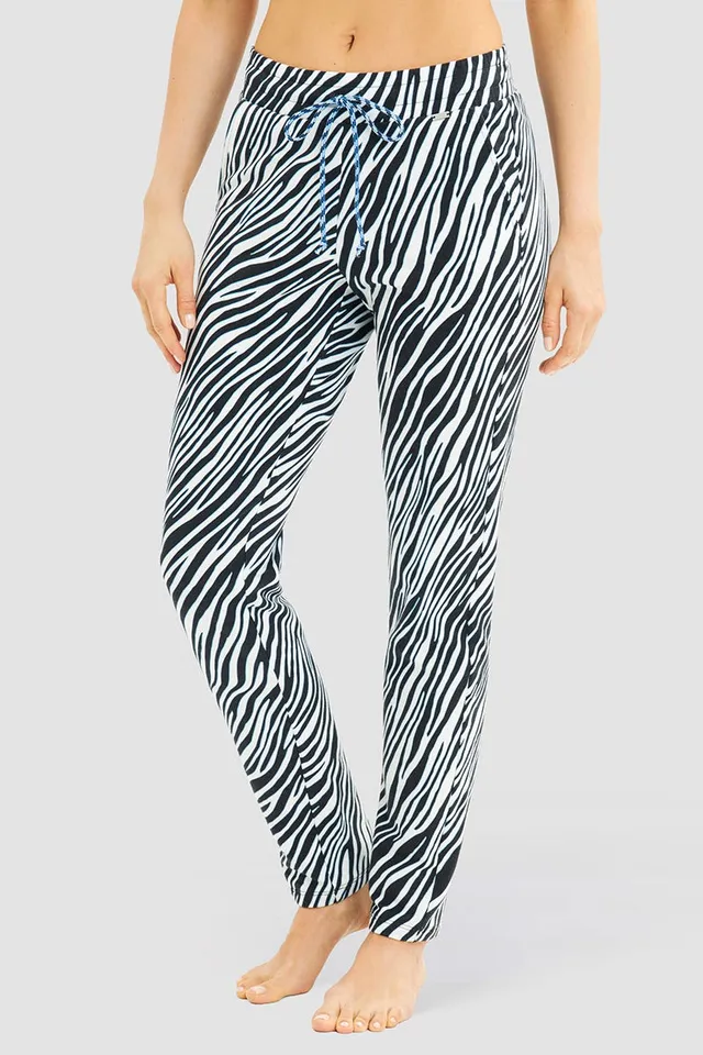 r-sch-be-happy-24p2-sweathose-zebra-schwarz-damen image 1