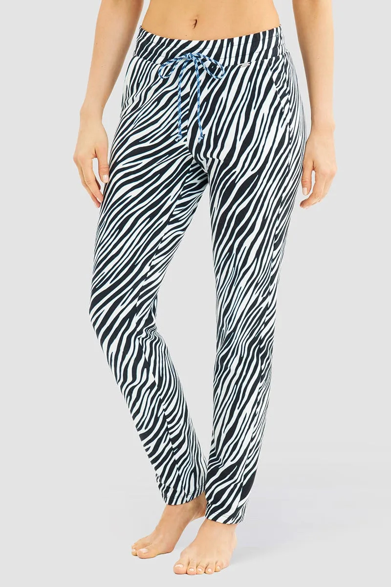 r-sch-be-happy-24p2-sweathose-zebra-schwarz-damen image 1