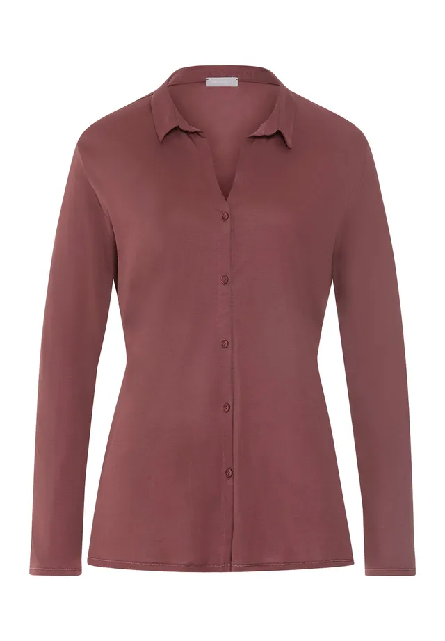 hanro-grand-central-langarm-shirt-apple-butter-modal-seide image 1