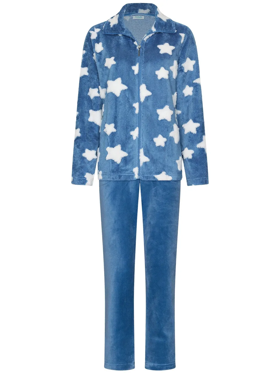 myrebelle-starry-nights-hausanzug-fleece-blau-sterne image 1