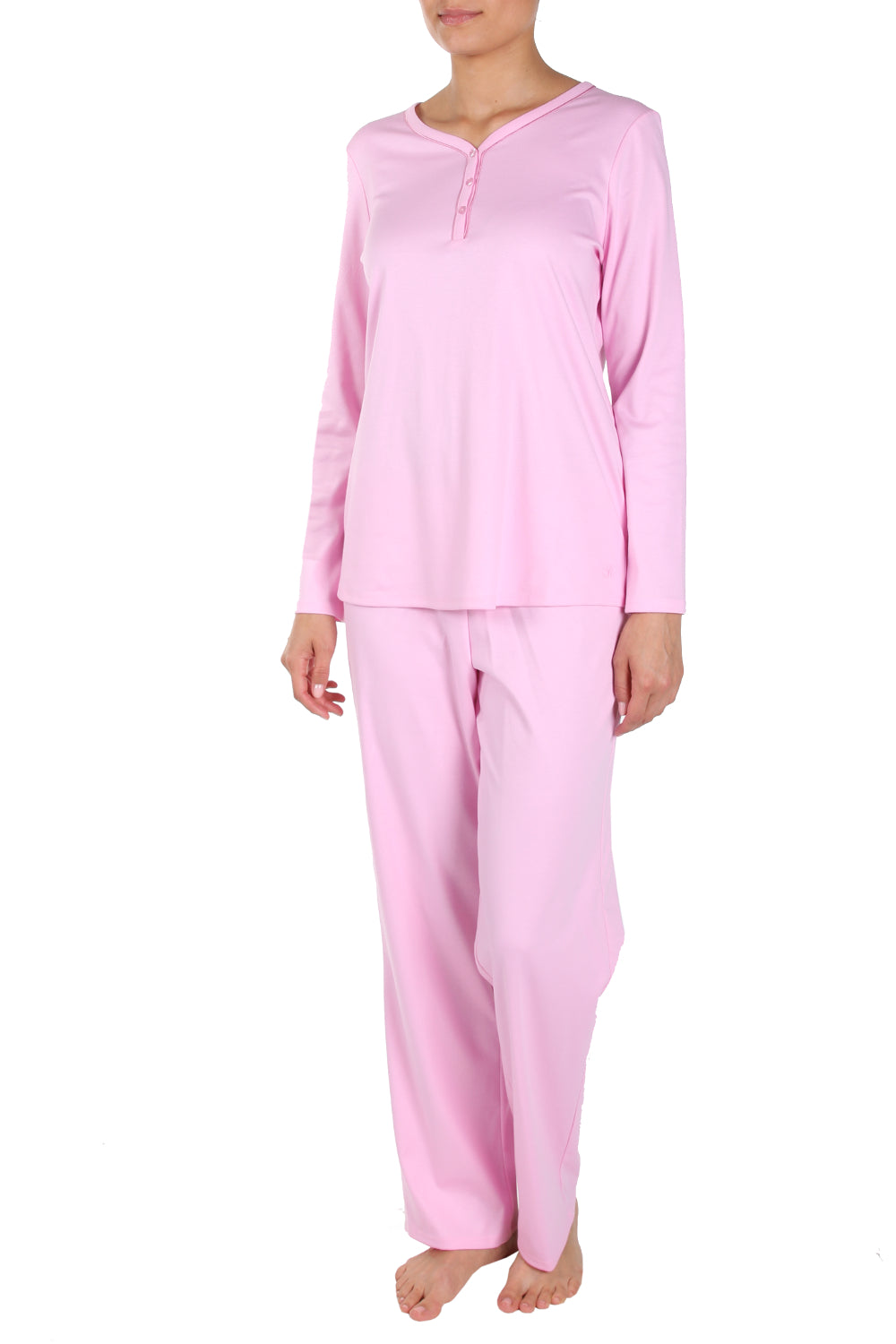 r-sch-be-happy-pyjama-lang-knopfleiste-schlafanzug-blau-baumwolle image 4