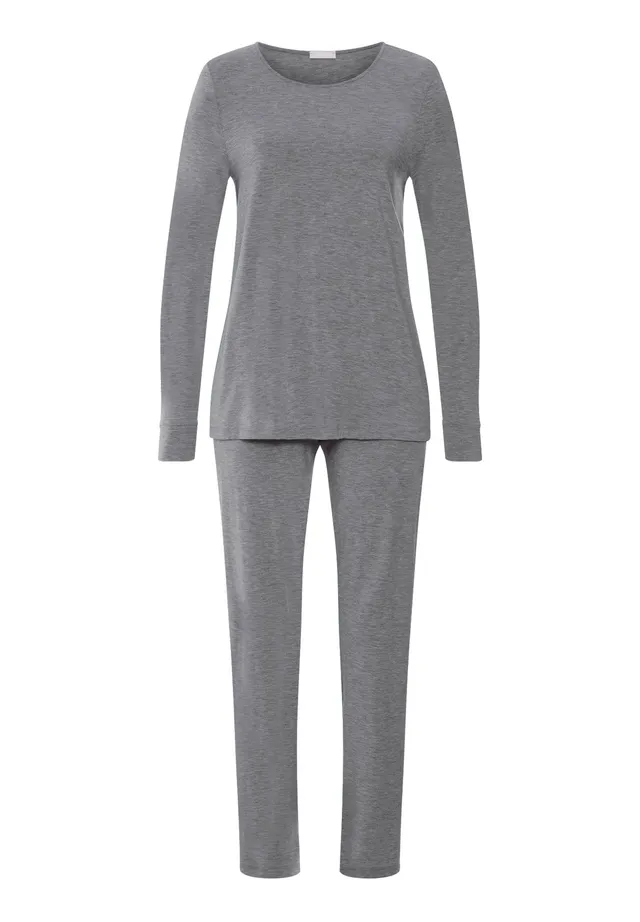 hanro-natural-elegance-pyjama-074951-stone-melange image 1