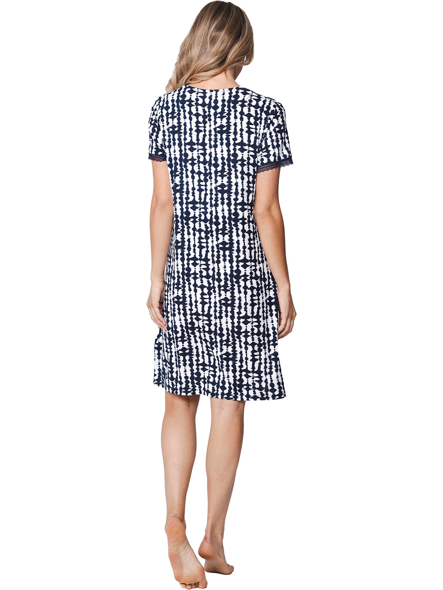 pastunette-premium-indigo-blue-nachthemd-weiss-spitze image 3