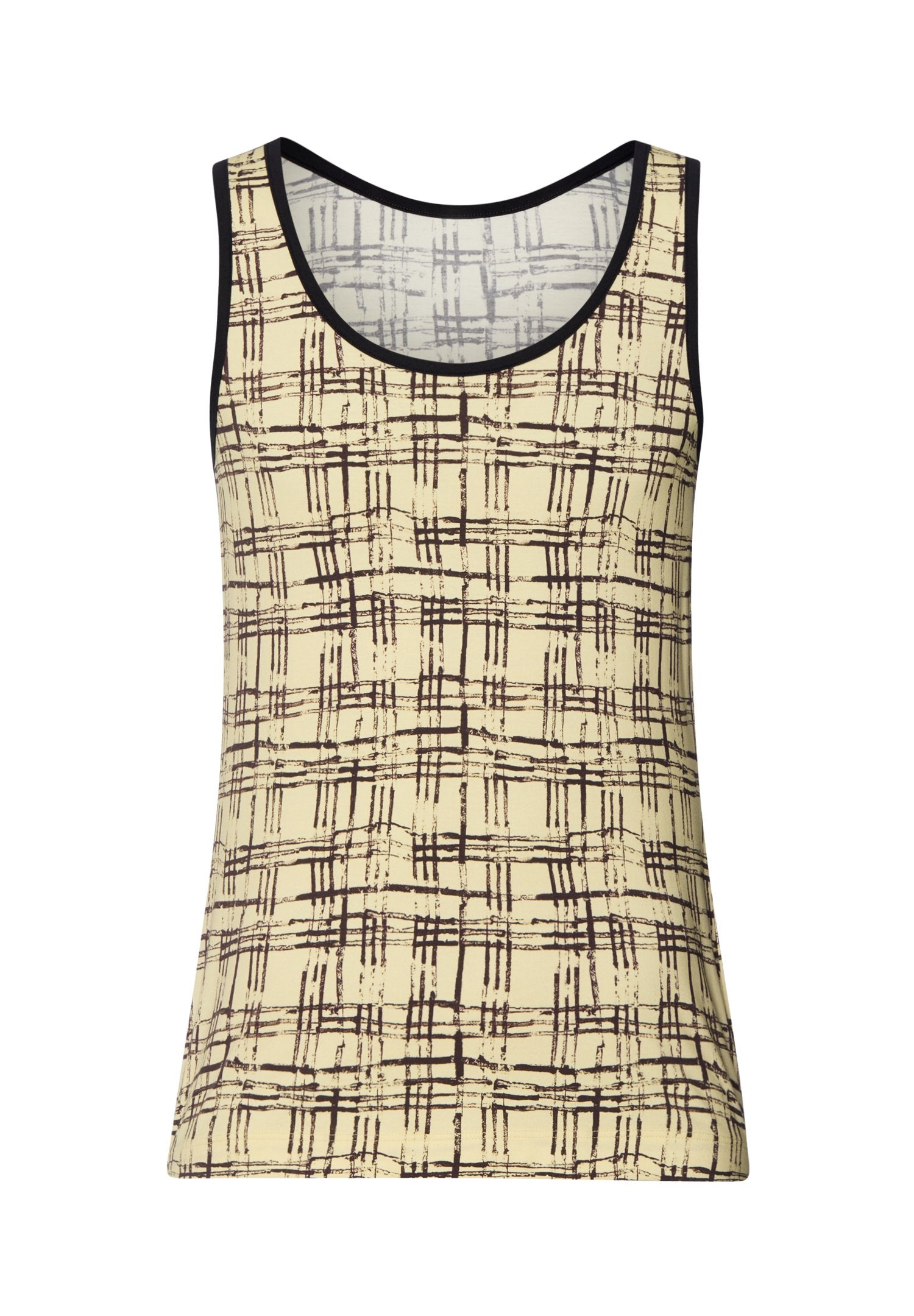 hanro-arthur-arbesser-tank-top-tartan-print-baumwolle image 1