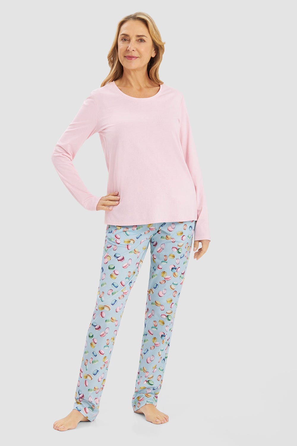 r-sch-be-happy-shirt-langarm-ringeldruck-rosa-jersey image 4