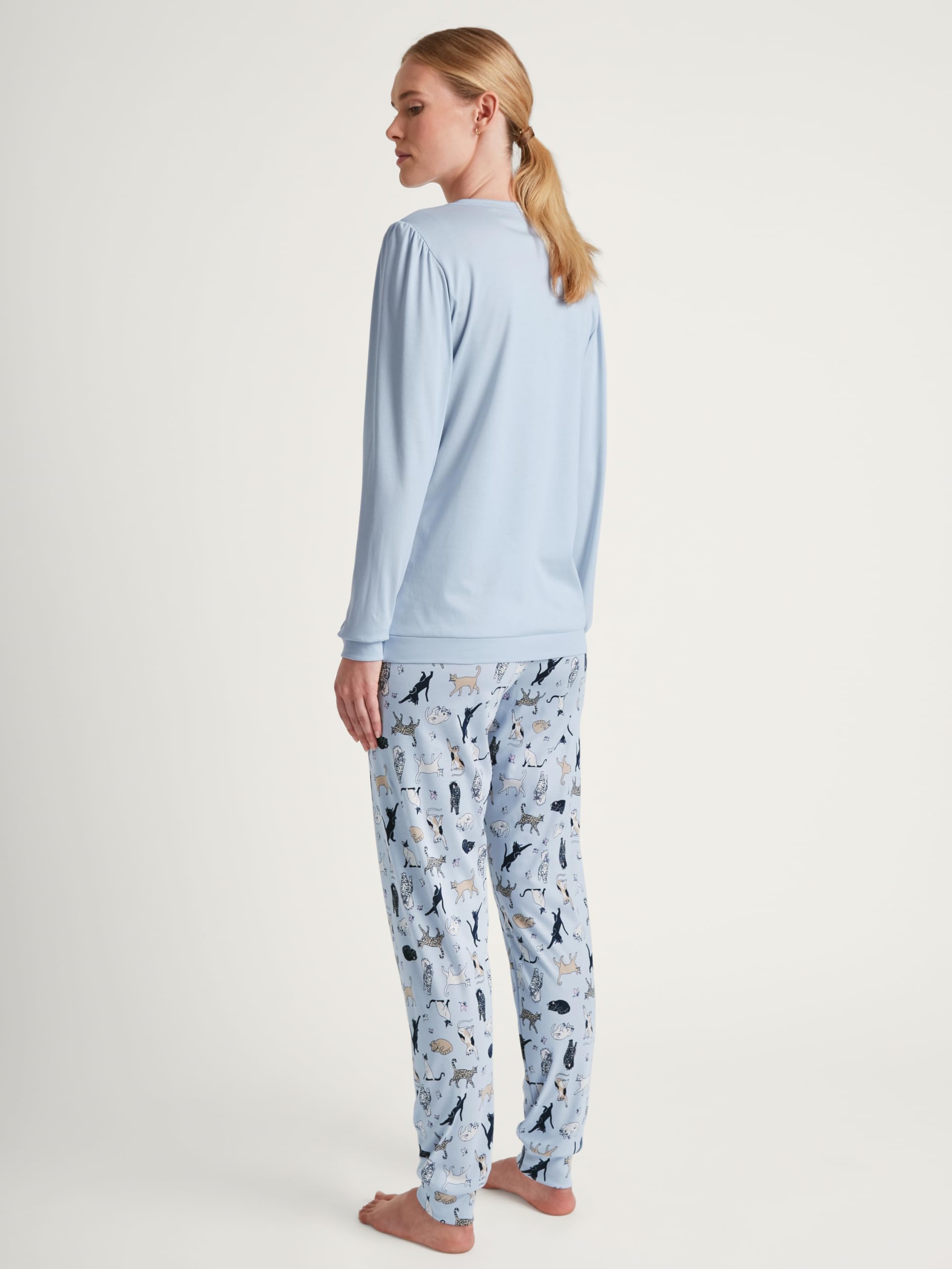 calida-favourites-dreams-cat-dreams-pyjamaset-damen-48-50-harmony-blue image 4
