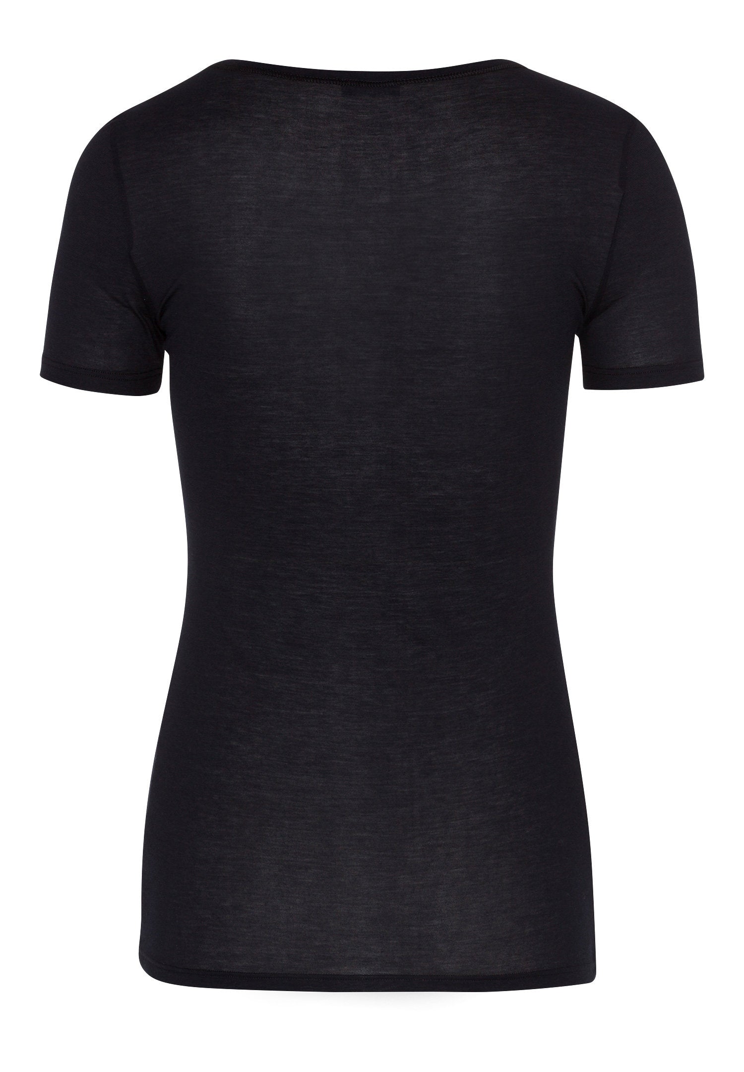 hanro-ultralight-s-slv-shirt-071827-t-shirt-schwarz-baumwolle image 3