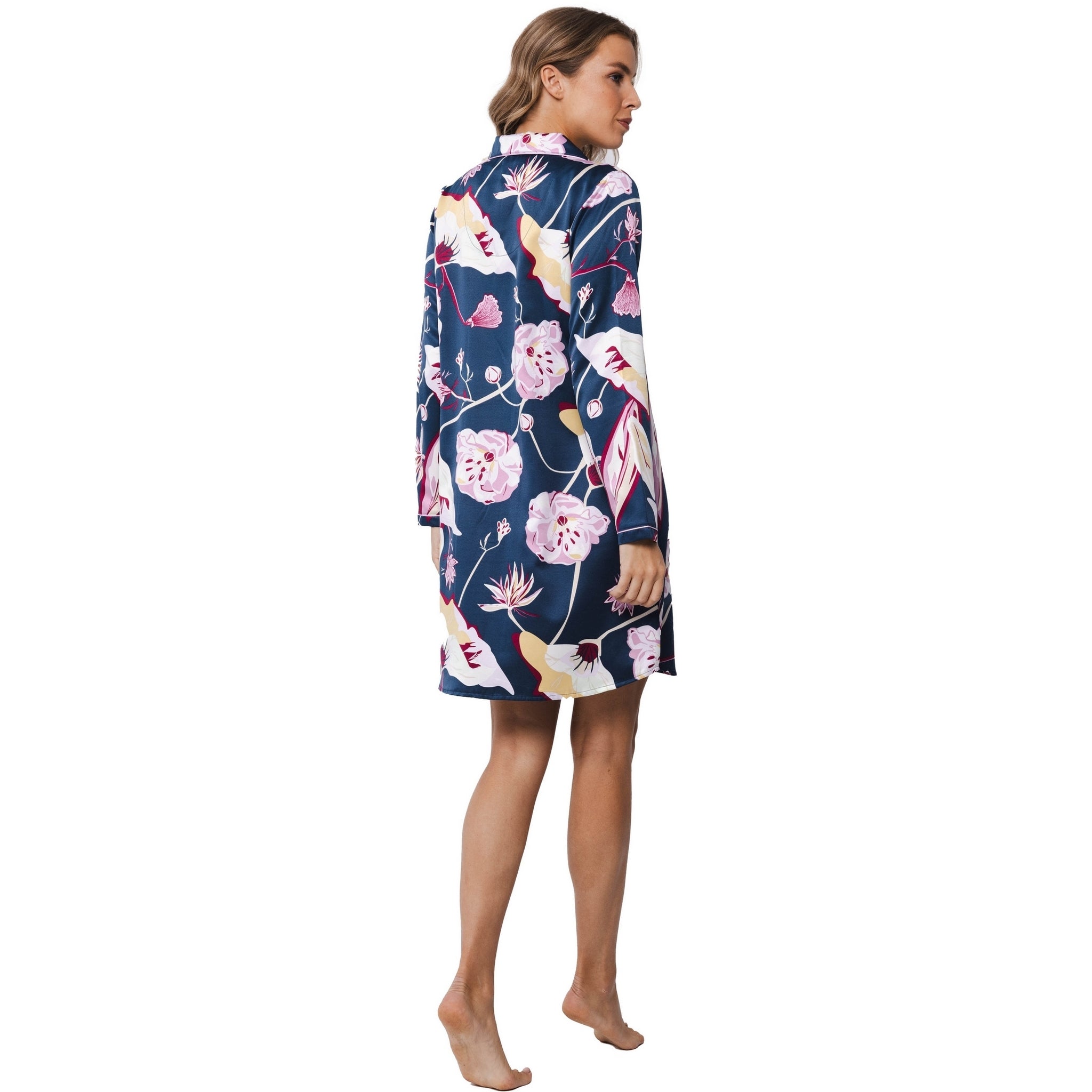 pastunette-premium-art-deco-nachthemd-dunkelblau-satin image 3