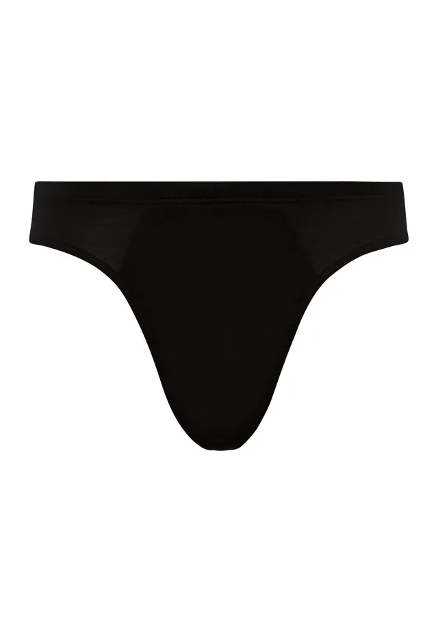 hanro-cotton-sporty-briefs-slip-schwarz-baumwolle-herren image 1