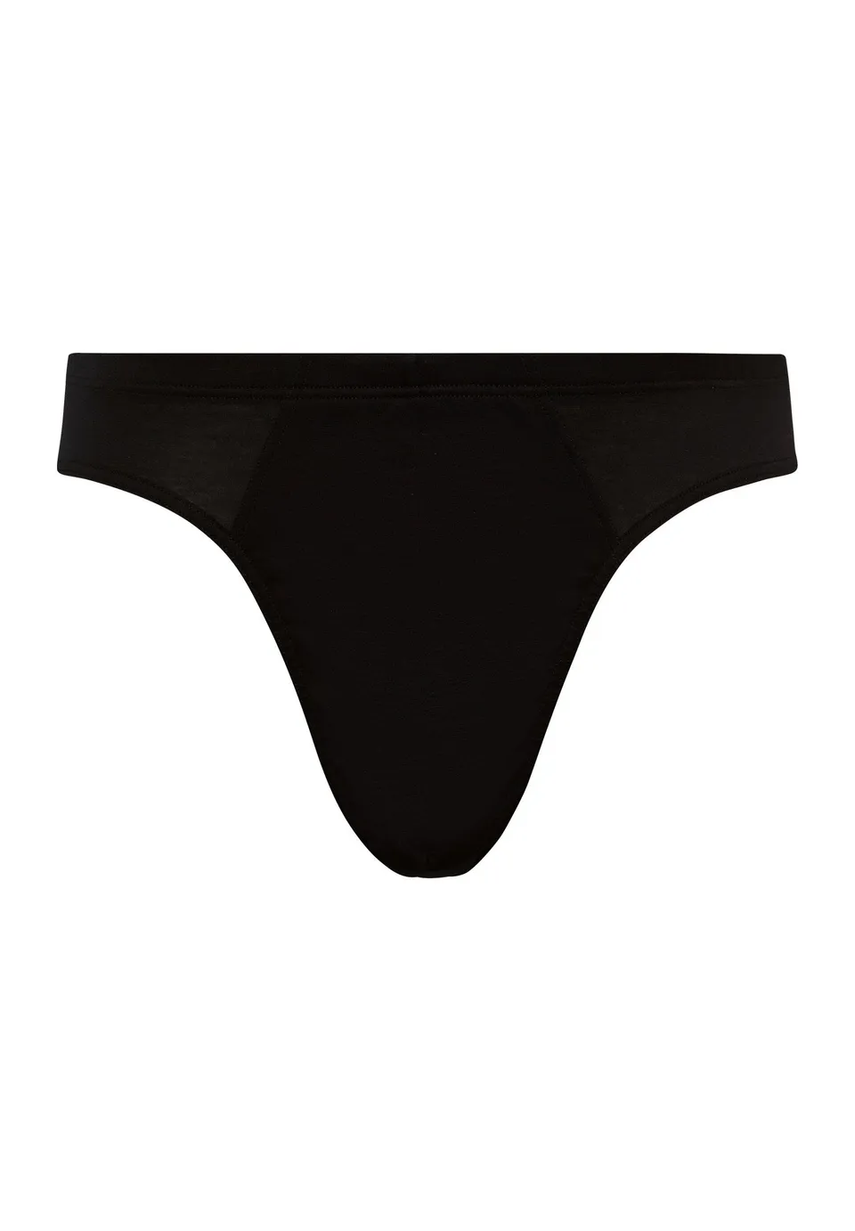 hanro-cotton-sporty-briefs-slip-schwarz-baumwolle-herren image 1