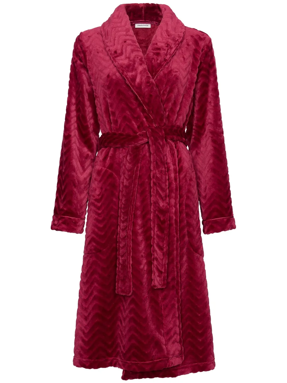 pastunette-rosewood-comfort-morgenmantel-rot-fleece-recycled image 1