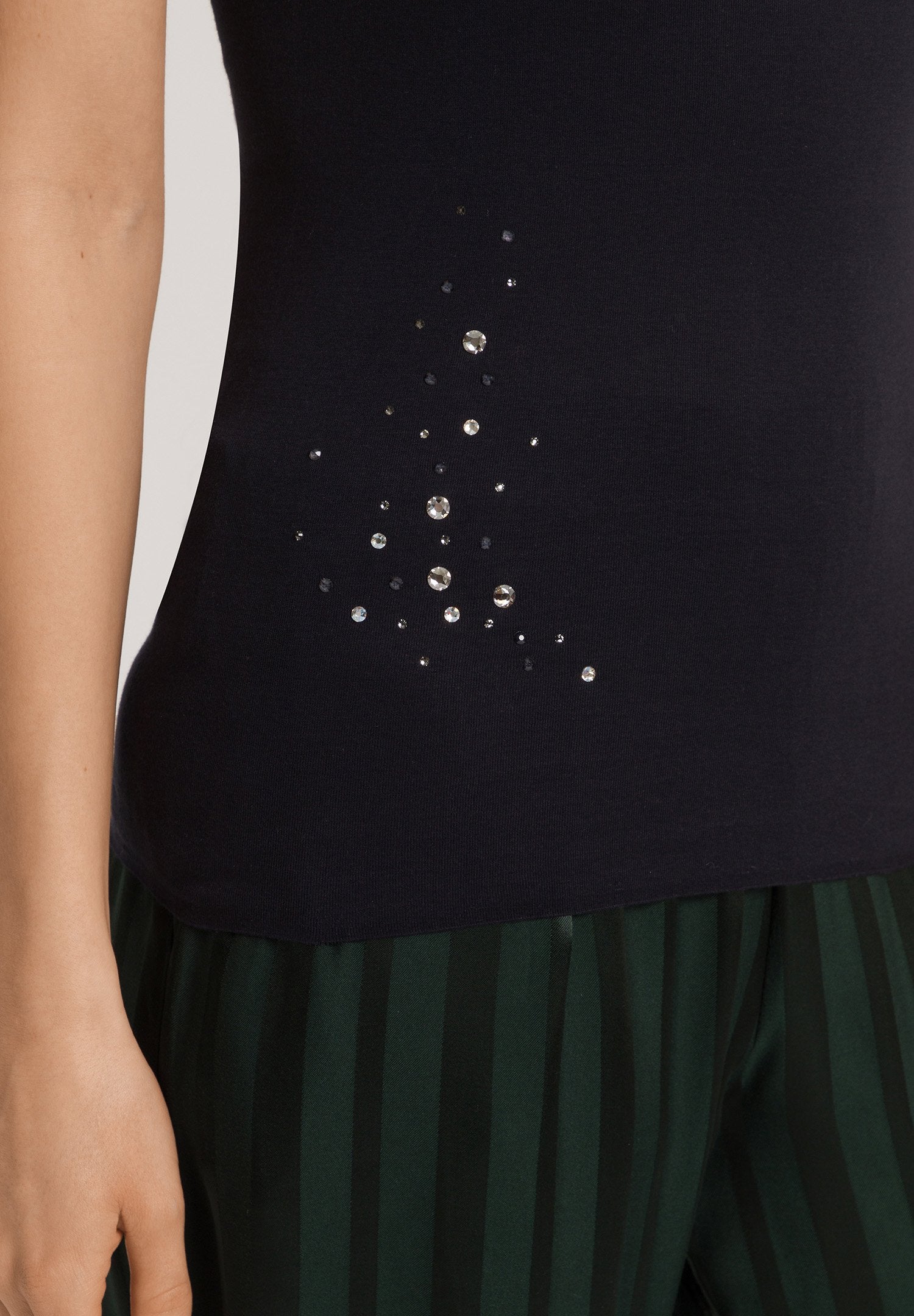 hanro-cotton-seamless-spaghettitop-schwarz-baumwolle image 7