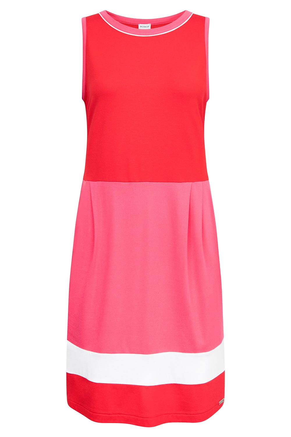 r-sch-be-happy-strandkleid-knielang-rot-color-blocking image 2