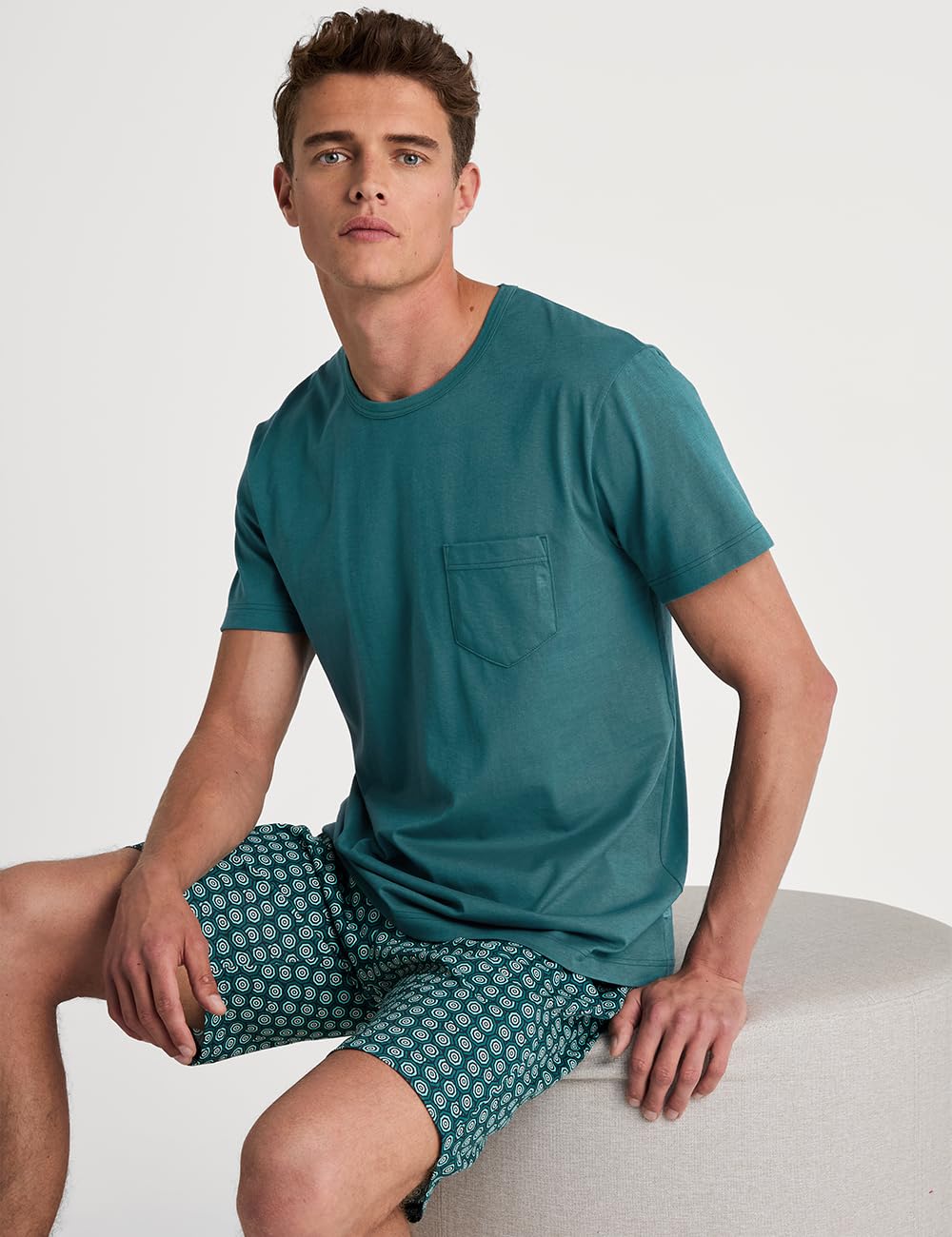 calida-relax-imprint-kurz-pyjama-herren-baumwolle image 4
