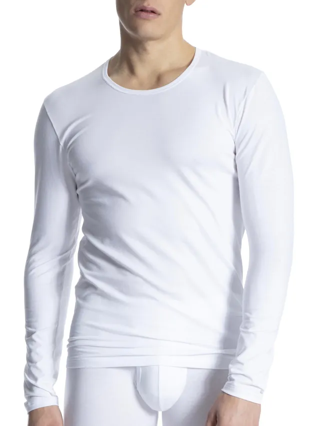 calida-cotton-code-langarmshirt-herren-schwarz-rundhals image 1