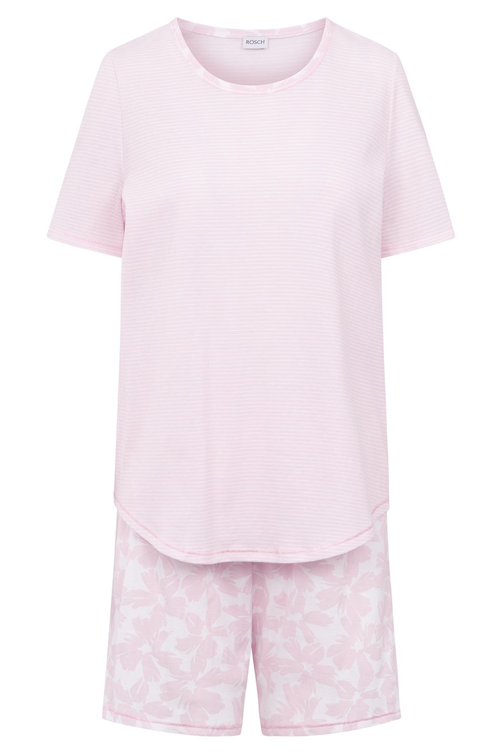 r-sch-be-happy-pyjama-kurz-schlafanzug-rosa-streifen image 2