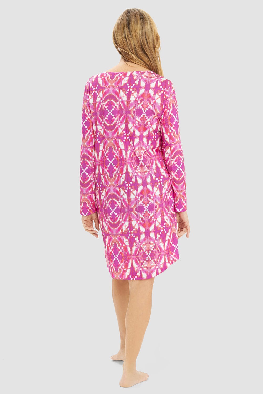r-sch-be-happy-nachthemd-pink-langarm-grafikdruck image 3